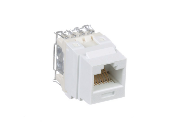 Panduit NK688MWH-Q Cat6 White Punchdown Keystone Jack Module, 25 Pack