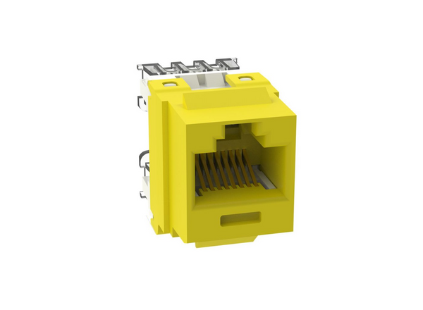 Panduit NK688MYL-Q Cat6 Yellow Punchdown Keystone Jack Module, 25 Pack