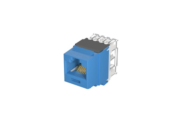 Panduit NK6X88MBU-Q NetKey Cat6A Blue Keystone Jack, 25 Pack