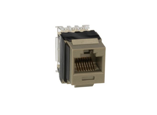 Panduit NK6X88MIG-Q NetKey Cat6A Gray Keystone Jack, 25 Pack