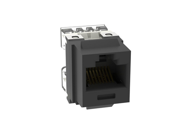 Panduit NKP5E88MBL-Q Black NetKey Cat5E Punchdown Jack, 25 Pack