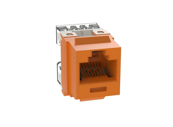 Panduit NKP5E88MOR-Q Orange NetKey Cat5E Punchdown Jack, 25 Pack