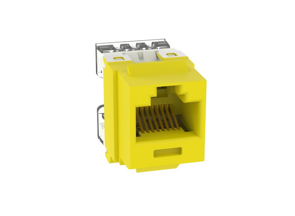 Panduit NKP5E88MYL Yellow NetKey Cat5E Punchdown Jack