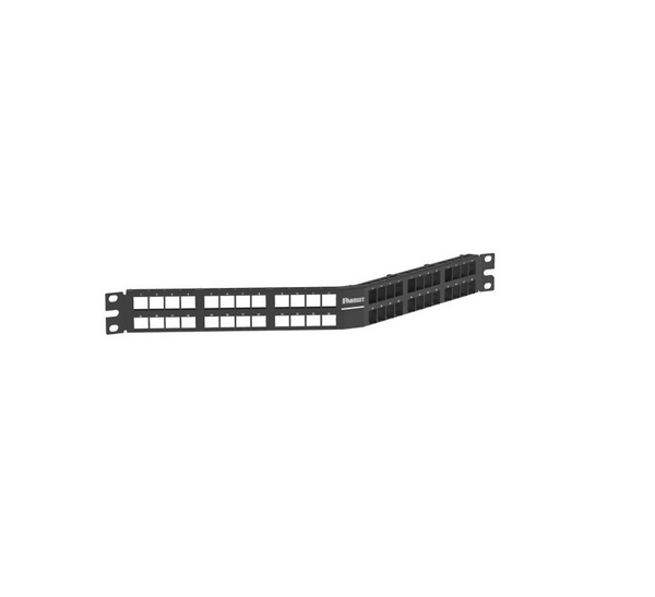 Panduit NKPPA48HDY 48 Port NetKey Angled Patch Panel