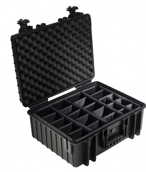 B&W 6000/B/RPD Type 6000 Black Outdoor Waterproof Case