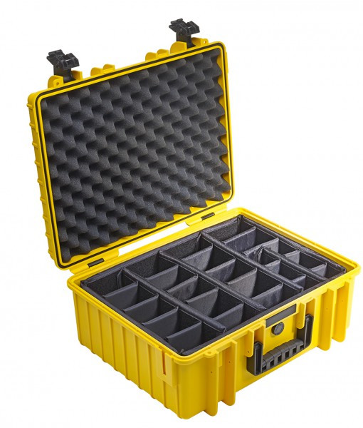 B&W 6000/Y/RPD Type 6000 Yellow Outdoor Waterproof Case