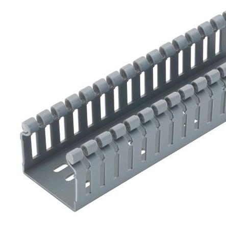 Panduit H2X4LG6 Light Gray Hinged Cover Wide Slot Duct