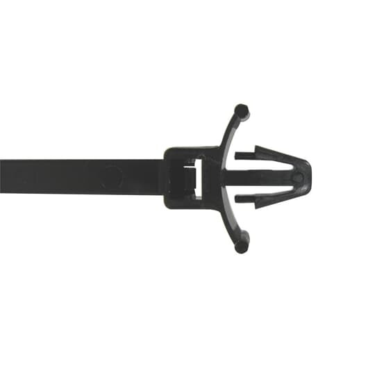 Thomas & Betts L-5-50PM-0-C Black Cable Ties, 100 Pack
