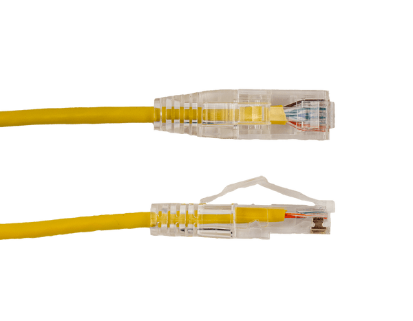 Vertical Cable 077-2081/10YL 10Ft. Yellow Cat6A Slim Patch Cord