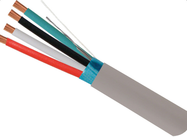 Vertical Cable 211-184ST/S/5GY 18/4 Stranded Shielded 500Ft Gray Pull Box