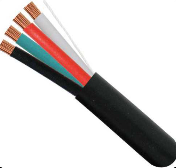 Vertical Cable 12/4 500Ft Black Audio Cable