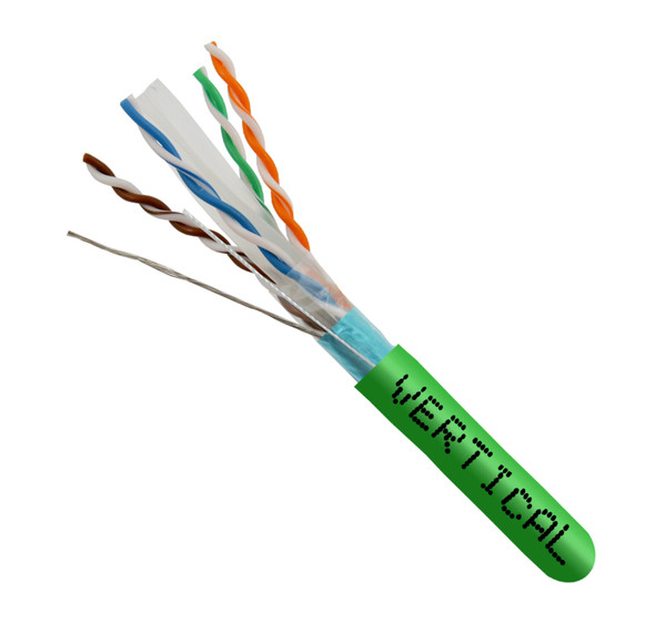 Vertical Cable 062-505/S/GR Cat6 Shielded Riser 1,000Ft Green Spool
