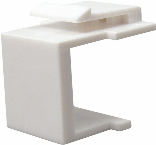 Vertical Cable 037-327WH Blank White Keystone Insert