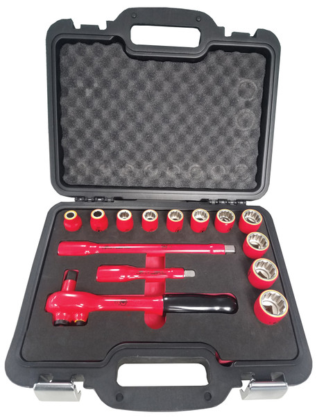 Wiha 31792 14 Piece Insulated Socket Set 1/2" Drive