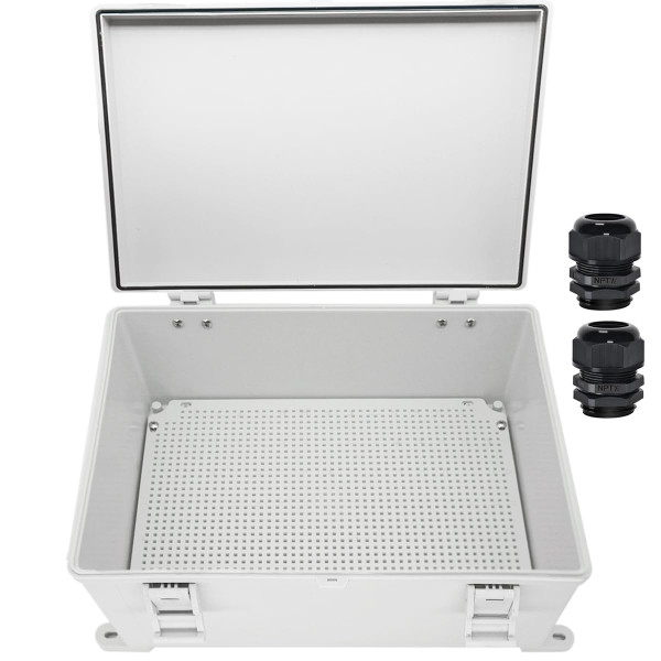 SES 16X12X8 ABS Plastic Outdoor Junction Box Enclosure