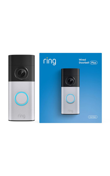 Ring Wired Doorbell Plus - Nickel