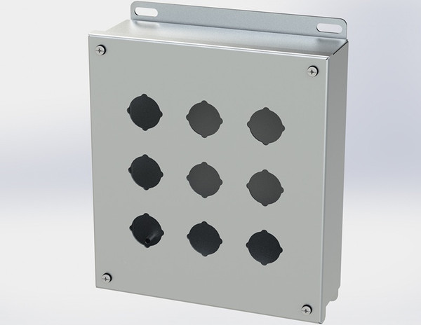 Saginaw SCE-9PBSS Stainless Steel Pushbutton Enclosure