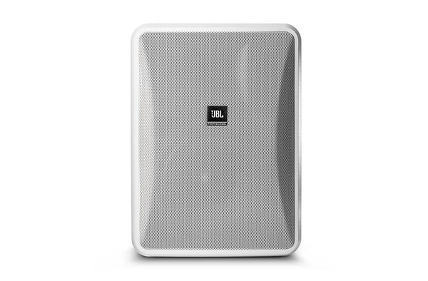 JBL CONTROL 28-1L-WH High-Output 8-Ohm Indoor/Outdoor Background/Foreground Speaker