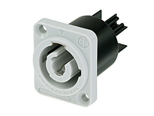 Neutrik NAC3MPB-1 3/16" Grey Power-Out Chasis Connector