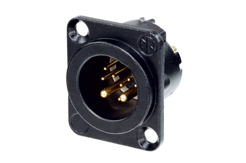 Neutrik NC10MD-LX-B 10 Pole Male D-Size Receptacle