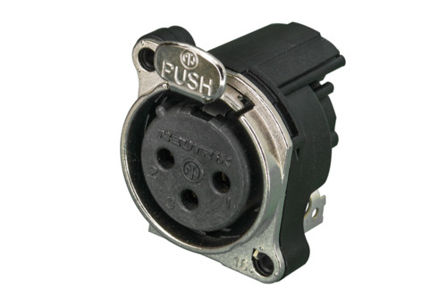 Neutrik NC3FBH1 3 Pole Female XLR Receptacle