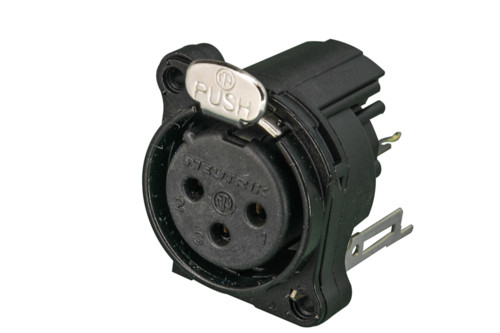 Neutrik NC3FBV2-B 3 Pole Female XLR Receptacle