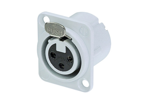 Neutrik NC3FD-LX-WT 3 Pole Female Receptacle