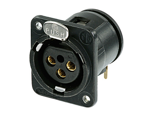 Neutrik NC3FDM3-H-B 3 Pole Female Receptacle