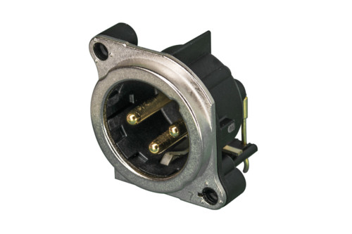 Neutrik NC3MBH-0 3 Pole Male XLR Receptacle