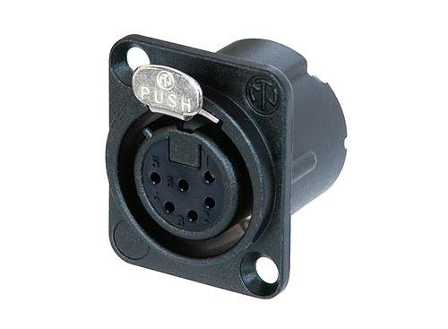 Neutrik NC6FD-LX-B 6 Pole Female Receptacle