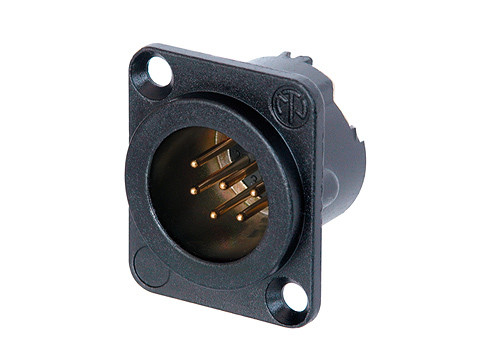 Neutrik NC6MD-LX-B 6 Pole Male Receptacle