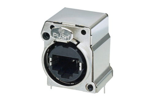 Neutrik NE8FBH-C5-S Horizontal PCB Mount RJ45 Receptacle