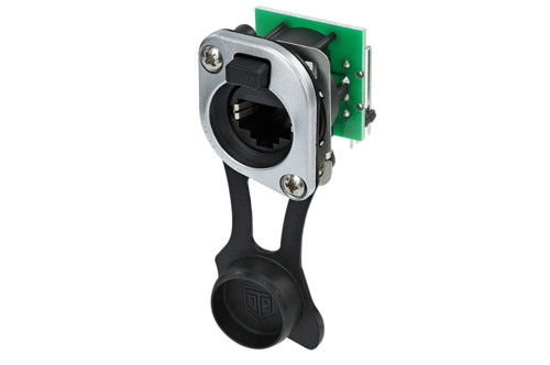 Neutrik NE8FDH-C5E-TOP Horizontal PCB Mount RJ45 Receptacle