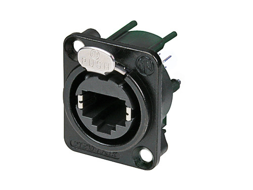 Neutrik NE8FDV-B Vertical PCB Mount RJ45 Receptacle