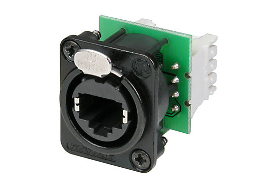 Neutrik NE8FDV-Y110-B Panel Mount RJ45 Receptacle