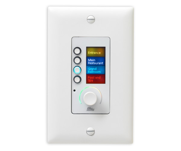 BSS EC-4BV-WHT-US 4 Button & Volume Ethernet Controller