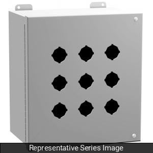 Hammond Manufacturing 1489MP36 Type 12 Mild Steel Pushbutton Enclosure