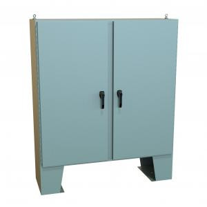 Hammond Manufacturing HN4FM606018 Type 4 Continuous Hinge Door Mild Steel Two Door Floormount Enclosure