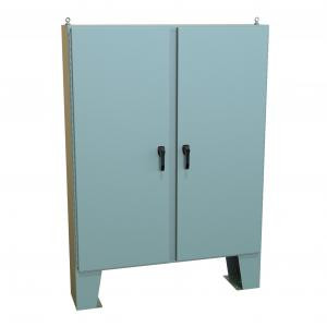 Hammond Manufacturing HN4FM726012 Type 4 Continuous Hinge Door Mild Steel Two Door Floormount Enclosure