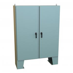 Hammond Manufacturing HN4FM726018 Type 4 Continuous Hinge Door Mild Steel Two Door Floormount Enclosure