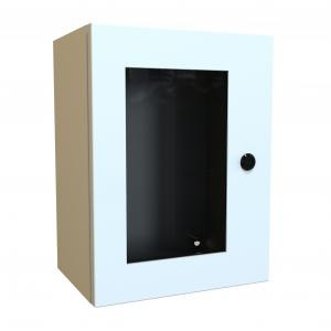 Hammond Manufacturing EN4SD16128WLG Type 4 Hinge Door Mild Steel Wallmount Window Enclosure