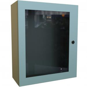 Hammond Manufacturing EN4SD24208WGY Type 4 Hinge Door Mild Steel Wallmount Window Enclosure