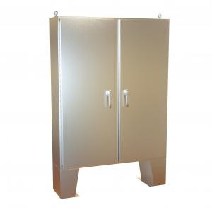 Hammond Manufacturing HN4FM604812S16 Type 4X Continuous Hinge Door Stainless Steel Two Door Floormount Enclosure
