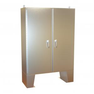 Hammond Manufacturing HN4FM604818SS Type 4X Continuous Hinge Door Stainless Steel Two Door Floormount Enclosure