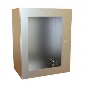 Hammond Manufacturing EN4SD201610WSS Type 4X Hinge Door Stainless Steel Wallmount Window Enclosure