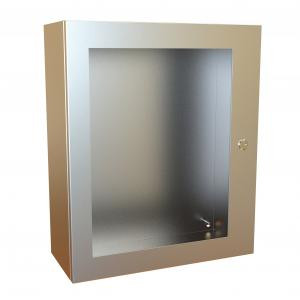 Hammond Manufacturing EN4SD24208WSS Type 4X Hinge Door Stainless Steel Wallmount Window Enclosure