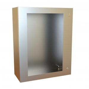 Hammond Manufacturing EN4SD302410WSS Type 4X Hinge Door Stainless Steel Wallmount Window Enclosure