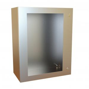 Hammond Manufacturing EN4SD302412WSS Type 4X Hinge Door Stainless Steel Wallmount Window Enclosure