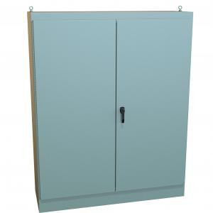 Hammond Manufacturing 1418BY24 Type 12 Mild Steel Two Door Freestanding Enclosure