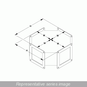 Hammond Manufacturing 1487BY Wireway Cross Fitting
